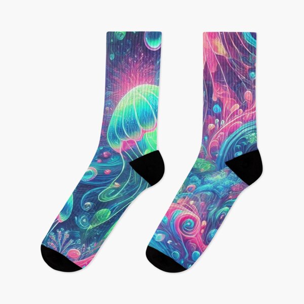 Item preview, Jellyfish Wonderland: Vibrant Underwater Fantasy Scene designed and sold by TeslaSt0re.
