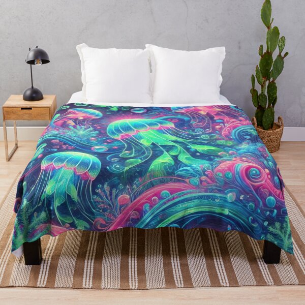 Item preview, Jellyfish Wonderland: Vibrant Underwater Fantasy Scene designed and sold by TeslaSt0re.