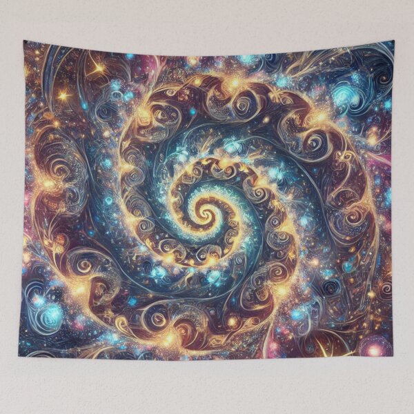 Item preview, Galactic Spiral Dream: Twinkling Cosmic Swirls and Stars designed and sold by TeslaSt0re.