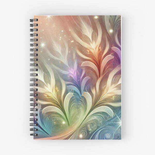 Item preview, Rainbow Feather Whimsy: Ethereal Flowing Plume Design designed and sold by TeslaSt0re.