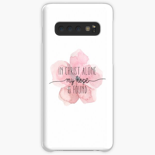 Christian Quote Watercolor Flower Samsung Galaxy Snap Case