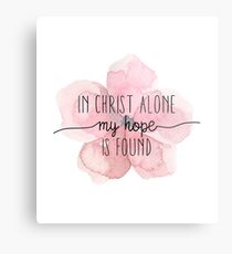 Christian Quote Watercolor Flower Metal Print