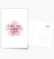 Christian Quote Watercolor Flower Postcards