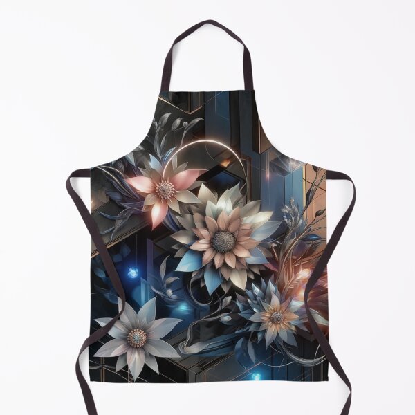 Item preview, Art Deco Floral Fantasy: Geometric Elegance with Luminous Flowers designed and sold by TeslaSt0re.