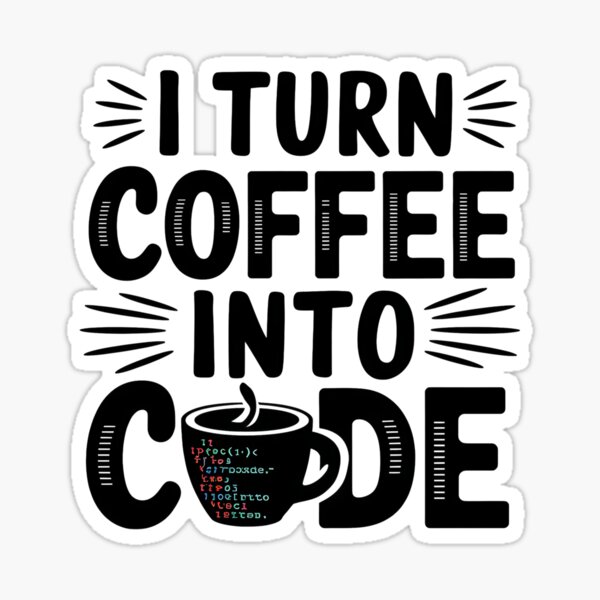 Artikel-Vorschau von Ich verwandle Kaffee in Code – Programmierer und Koffeinliebhaber, designt und verkauft von Evolved Ape.