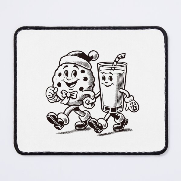 Item preview, Vintage Weihnachten Cookie and Milk Friends designed and sold by LuminOrb.
