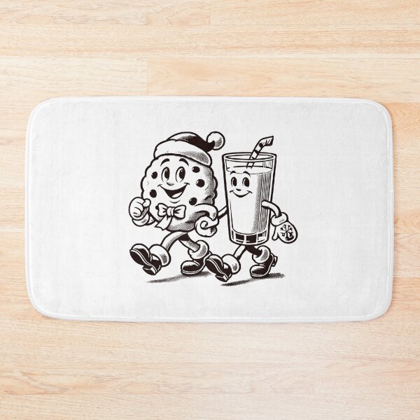 Item preview, Vintage Weihnachten Cookie and Milk Friends designed and sold by LuminOrb.