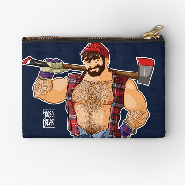 ADAM LIKES LUMBERJACKS Zipper Pouch
