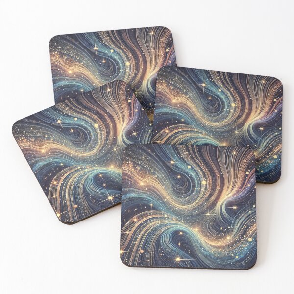 Item preview, Stellar Streams: Radiant Swirling Cosmic Light Artwork designed and sold by TeslaSt0re.