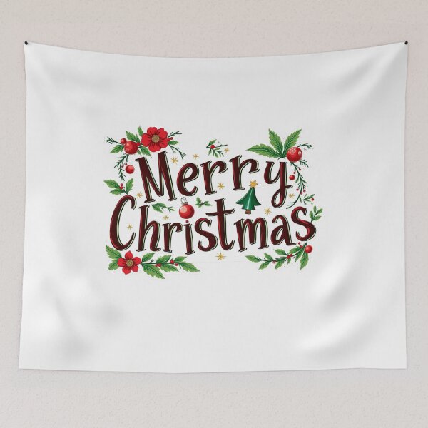 Item preview, Merry Christmas Sticker designed and sold by DesignAFind.