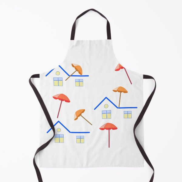 Item preview, Minimalist house decorated with cheerful umbrellas designed and sold by MigWhimsy.