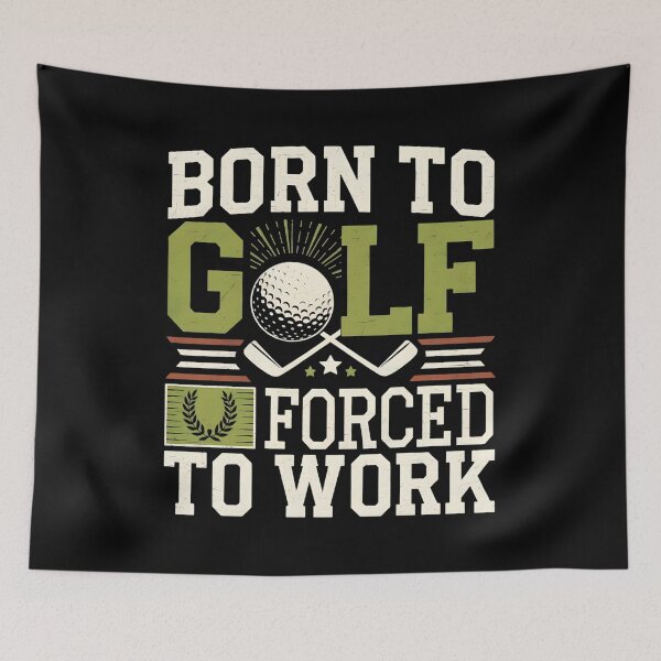 Item preview, Born To Golf Forced To Work Golfer Husband Birthday designed and sold by DomTeesHaven.