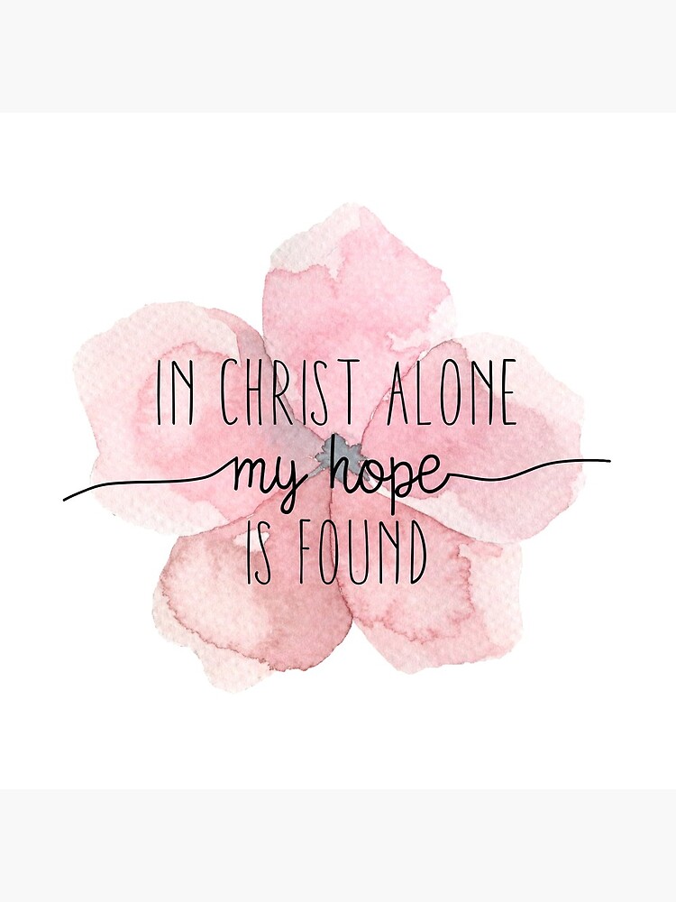Christian Quote Watercolor Flower by walk-by-faith
