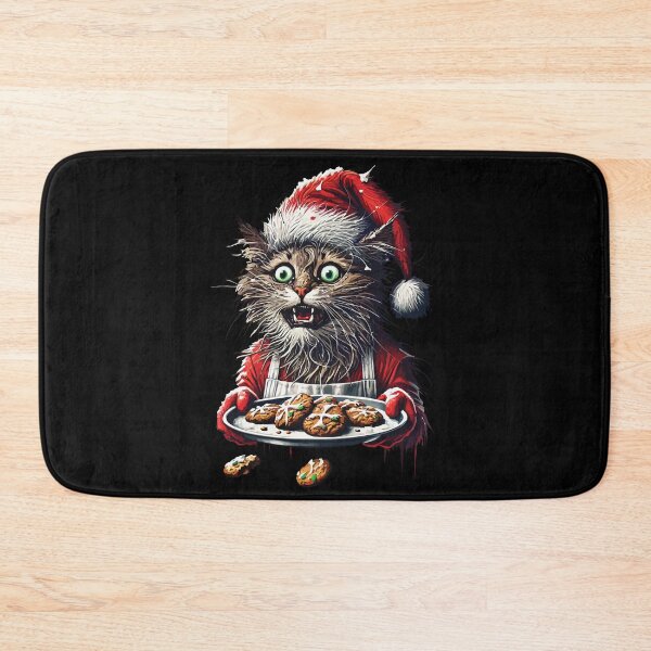 Item preview, Funny Weihnachten Cat Santa with Cookies designed and sold by LuminOrb.