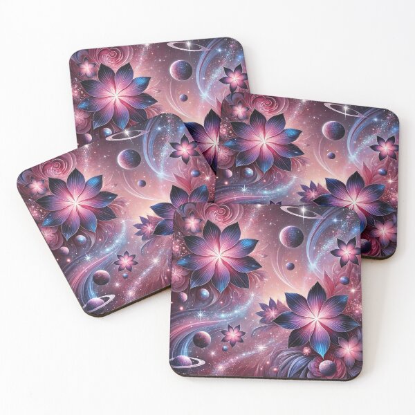 Item preview, Cosmic Floral Symphony: Celestial Flowers and Galaxies in Harmony designed and sold by TeslaSt0re.