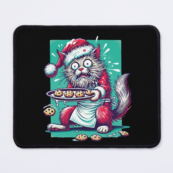Item preview, Funny Weihnachten Cat Baking Cookies designed and sold by LuminOrb.