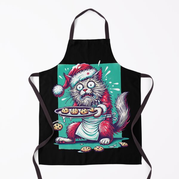 Item preview, Funny Weihnachten Cat Baking Cookies designed and sold by LuminOrb.