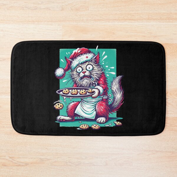 Item preview, Funny Weihnachten Cat Baking Cookies designed and sold by LuminOrb.