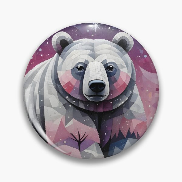 Item preview, mosaic polar bear designed and sold by LilithsDesires.