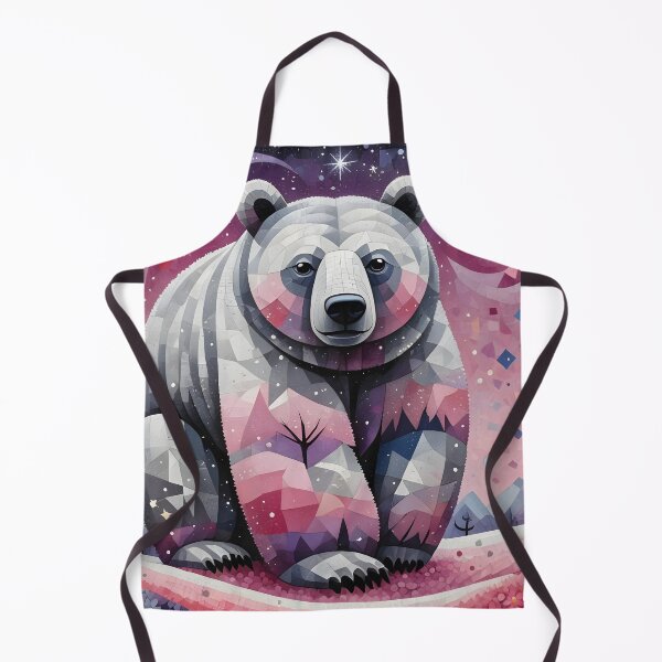 Item preview, mosaic polar bear designed and sold by LilithsDesires.