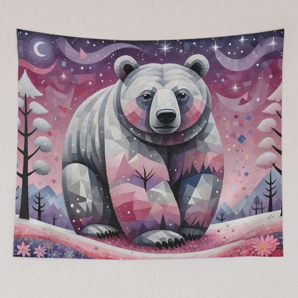 Item preview, mosaic polar bear designed and sold by LilithsDesires.