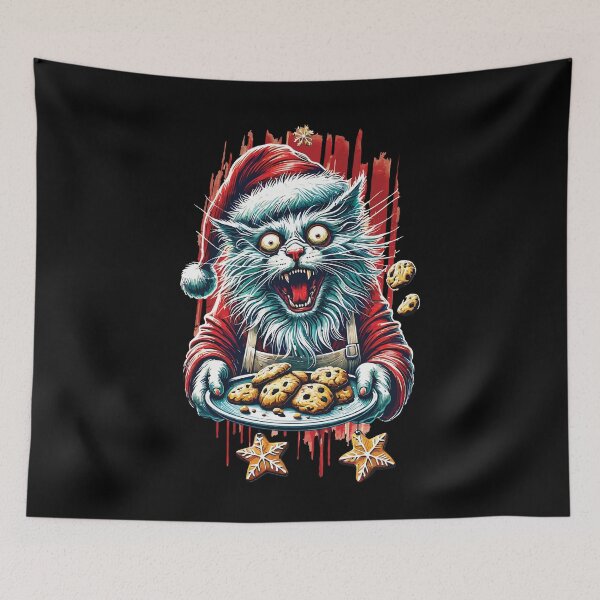 Item preview, Crazy Cat Weihnachten Cheer Cookies Galore designed and sold by LuminOrb.