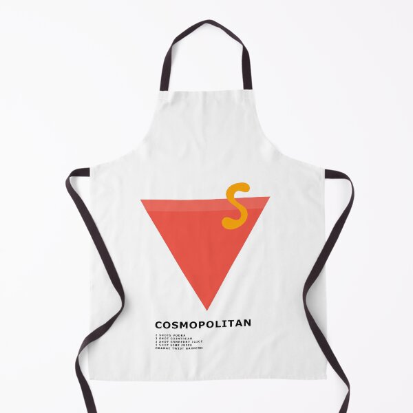 Item preview, Cosmopolitan cocktail recipe modern design designed and sold by ModernAndFunky.