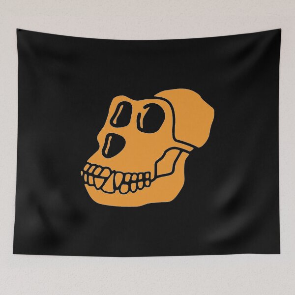 Item preview, Bored Ape Yacht Club Logo BAYC Orange Skull designed and sold by OpenSeahub.