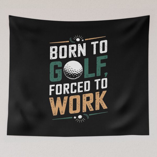 Item preview, Born To Golf Forced To Work Golfer Husband Birthday designed and sold by DomTeesHaven.