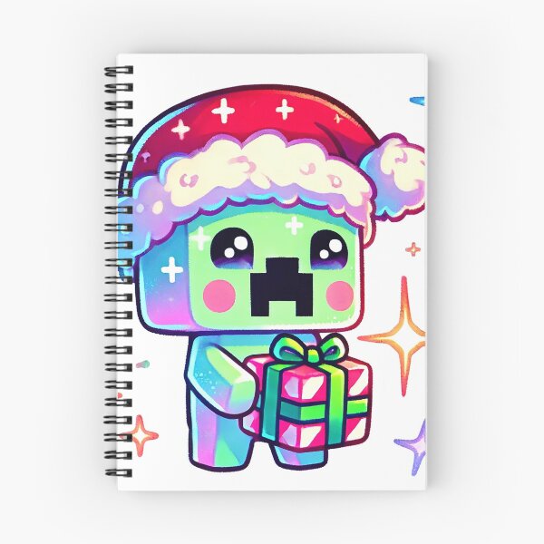 Item preview, Christmas Creeper Kawaii Pixel Art Holiday Gift Cute Festive Cartoon Sticker designed and sold by pixelpopplanet.