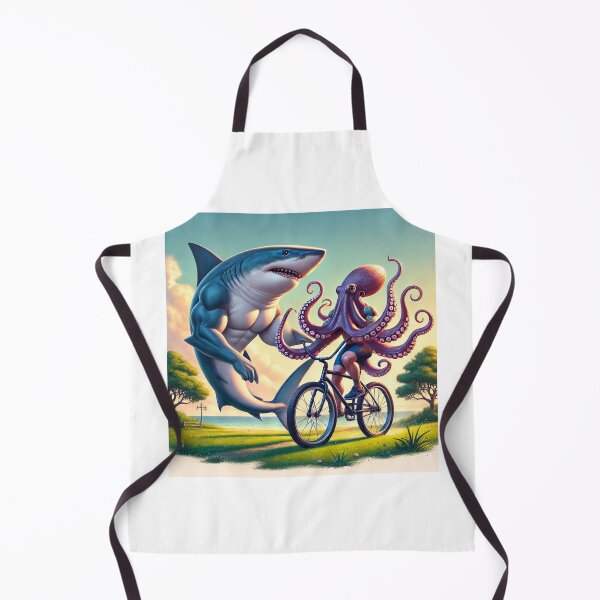 Item preview, Shark and Octopus Biking Adventure designed and sold by Alta-store.