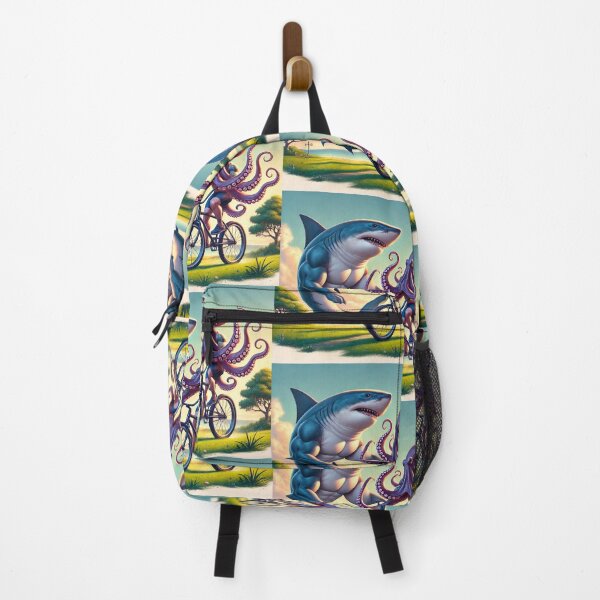 Item preview, Shark and Octopus Biking Adventure designed and sold by Alta-store.