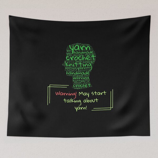 Item preview, Warning: May Start Talking About Yarn designed and sold by Ver-Payah.