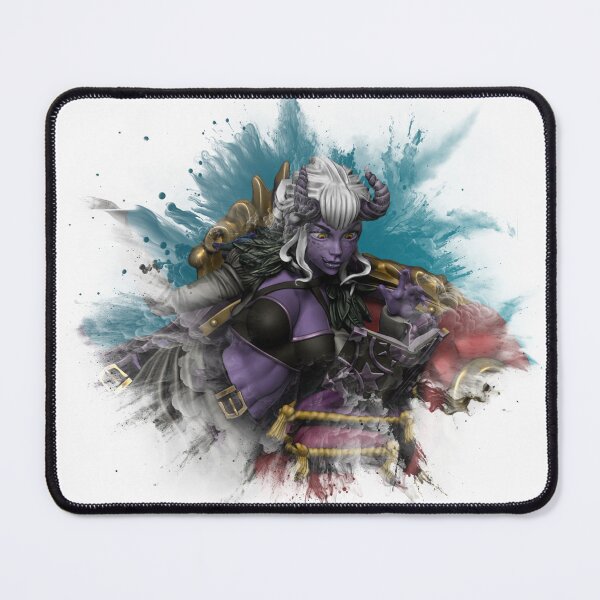 Item preview, Tiefling Warlock Spalsh portait designed and sold by TheLionsTower.