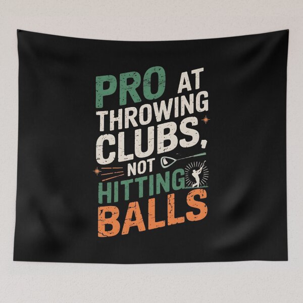 Item preview, Pro at Throwing Clubs, Not Hitting Balls. Golfer Husband Birthday designed and sold by DomTeesHaven.
