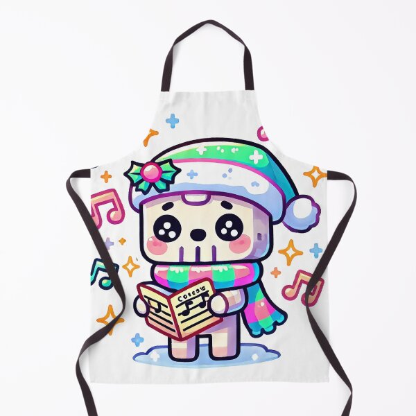Artikelvorschau, Niedlicher Kawaii Weihnachtsskelett-Musik-Kunstaufkleber für weihnachtliche Stimmung entworfen und verkauft von pixelpopplanet.