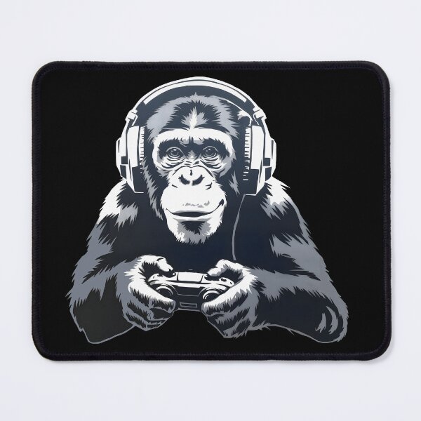 Item preview, GAMER CHIMP, PLAYING COMPUTER GAMES designed and sold by Danicus666.