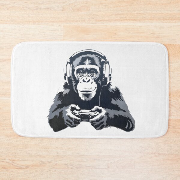 Item preview, GAMER CHIMP, PLAYING COMPUTER GAMES designed and sold by Danicus666.