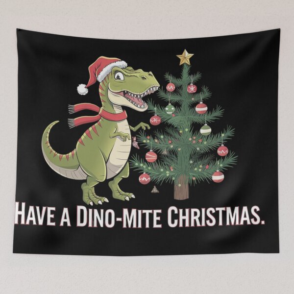 Item preview, FESTIVE DINOSAUR, CHRISTMAS T-REX designed and sold by YourTrendyTees.