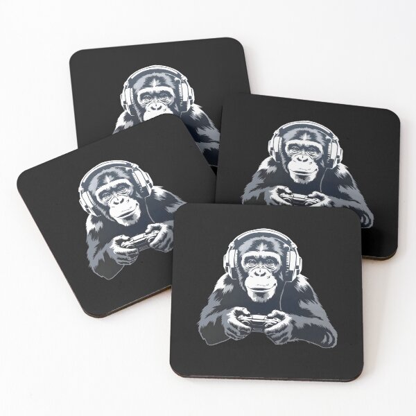 Item preview, GAMER CHIMP, PLAYING COMPUTER GAMES designed and sold by Danicus666.