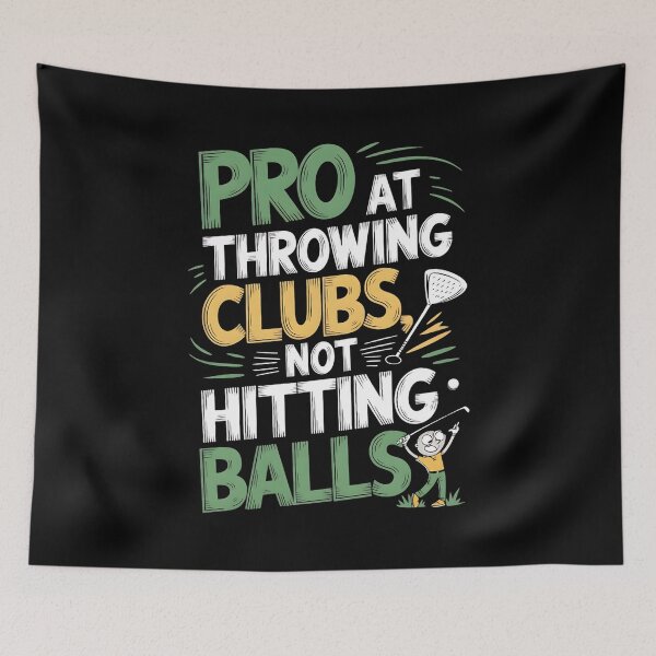 Item preview, Pro at Throwing Clubs, Not Hitting Balls. Golfer Husband Birthday designed and sold by DomTeesHaven.