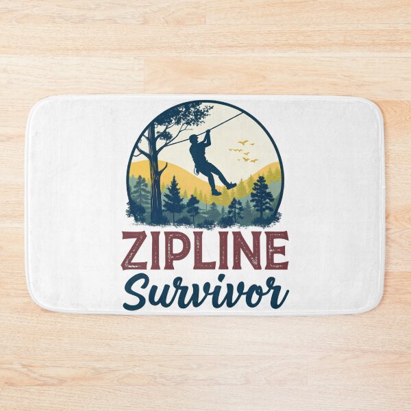 Item preview, Zipline Survivor | Thrill-Seeking Adventure Design designed and sold by Colorful-Garden.