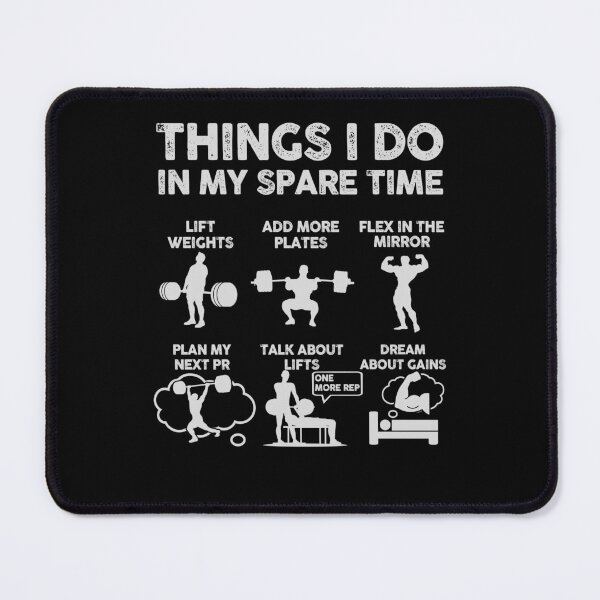 Item preview, Weightlifting Spare Time Funny Gym Enthusiast designed and sold by 365CarMods Official.
