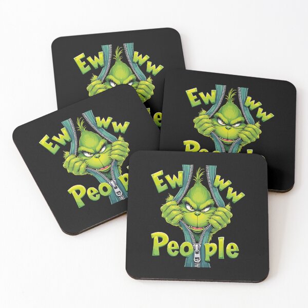 Item preview, Grinch Unzipped – Funny Anti-Social Design / Grinch christmas designed and sold by Krasnovaovaova.