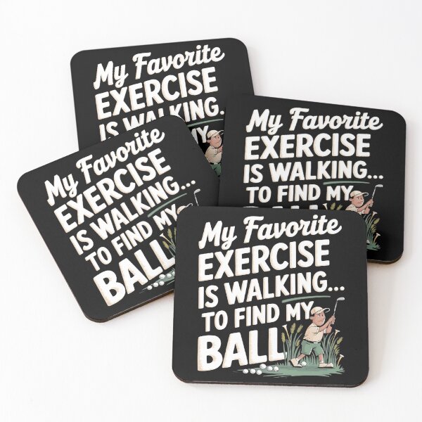 Item preview, My Favorite Exercise is Walking... To Find My Ball. Golfer Husband Birthday designed and sold by DomTeesHaven.