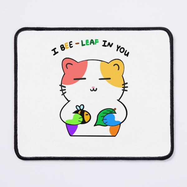 Item preview, I bee-leaf (believe) in you - Rainbow Cat designed and sold by Mr-Meowsies.