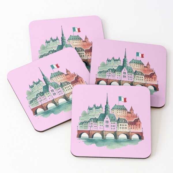 Item preview, Pont Adolphe Luxembourg Minimalist Sticker Design, designed and sold by PaintMeWorld.