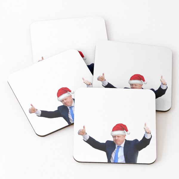 Item preview, Boris Johnson wearing a Christmas hat designed and sold by griceyvisuals.