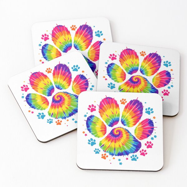 Item preview, vibrant paw print design designed and sold by jkrphoto.