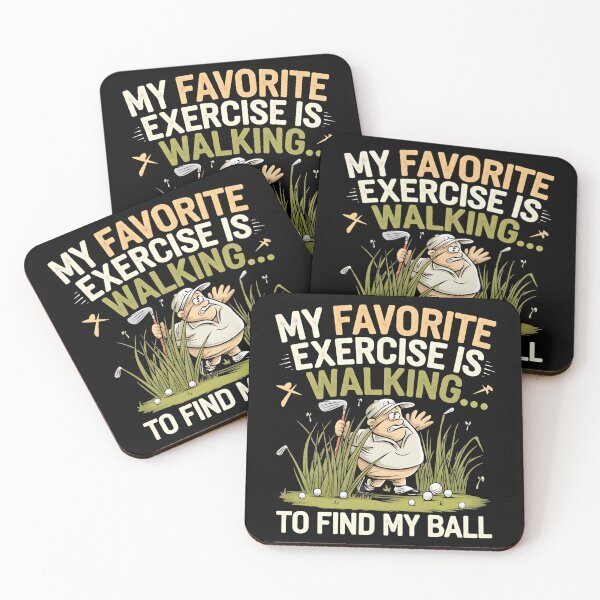 Item preview, My Favorite Exercise is Walking... To Find My Ball. Golfer Husband Birthday designed and sold by DomTeesHaven.